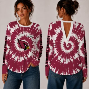 Limited Edition – Customized NFL Arizona Cardinals Women’s Back V-Cut Long-Sleeve Shirt