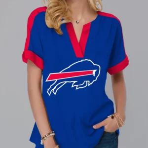 Limited Edition – Customized NFL Buffalo Bills V-Neck Female Shirt