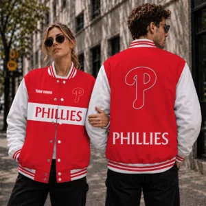 Limited Edition – Customized MLB Philadelphia Phillies Satin Varsity & Baseball Jacket