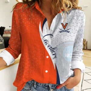 Limited Edition – Customized NCAA Virginia Cavaliers Women Casual Shirt For Fan