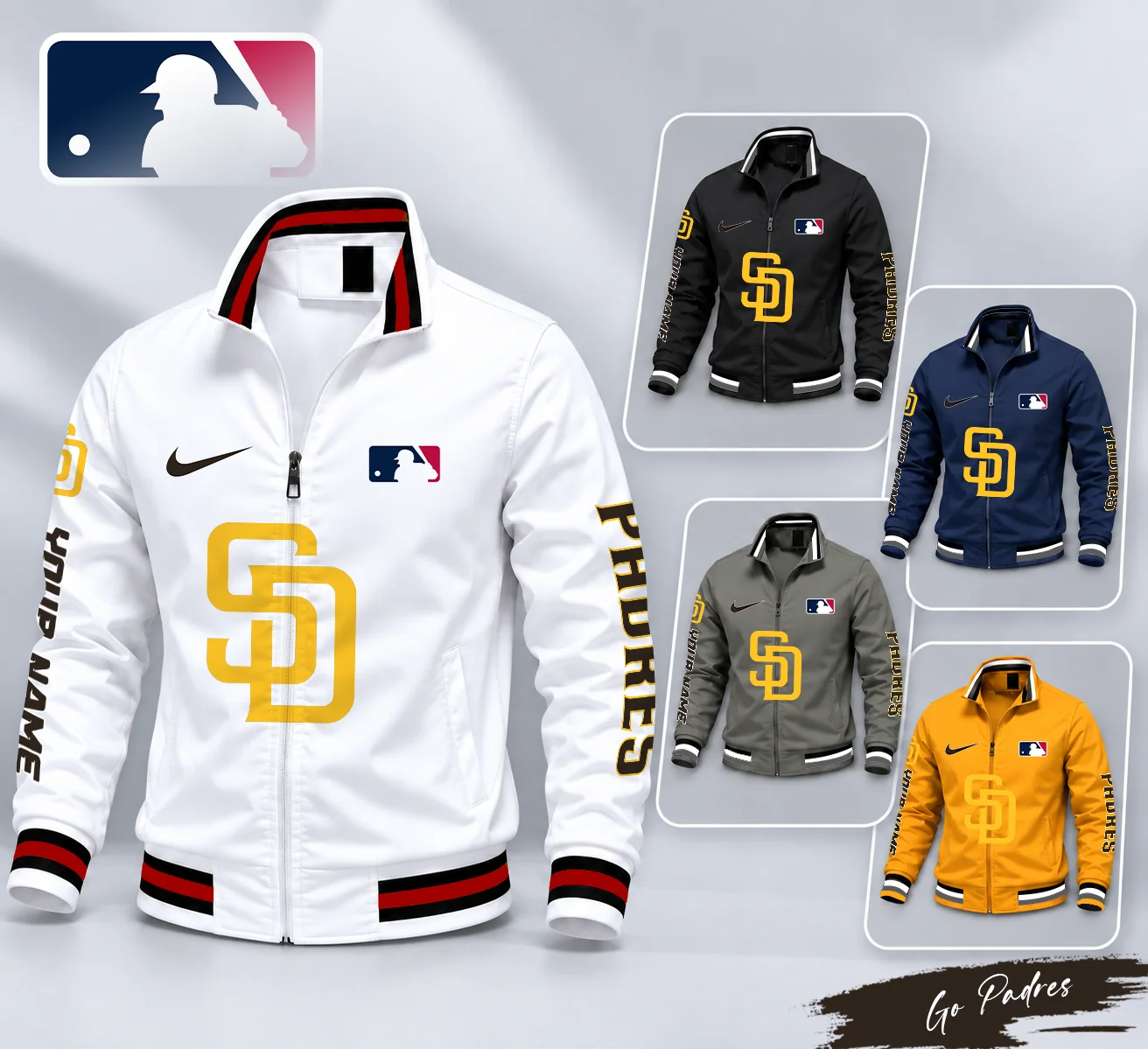 Limited Edition – Customized MLB San Diego Padres Multicolor Men’s Casual Jacket