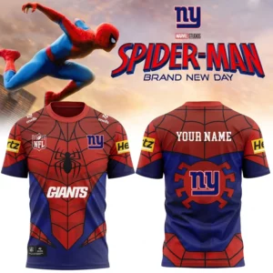 Limited Edition – Customized NFL New York Giants x Spider Unisex T-Shirt