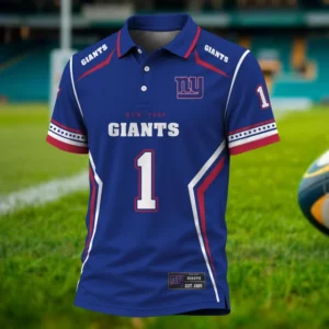 Limited Edition – Customized NFL New York Giants Polo Shirt