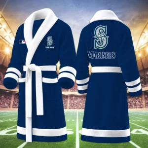 Limited Edition – Customized MLB Seattle Mariners Multicolor Fleece Bathrobe
