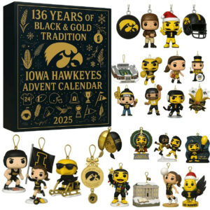 Iowa Hawkeyes Football Merch Advent Calendar Gift Ideas For Football Lovers – THW