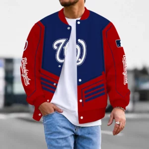 Limited Edition – Customized MLB Washington Nationals Satin Varsity & Baseball Jacket