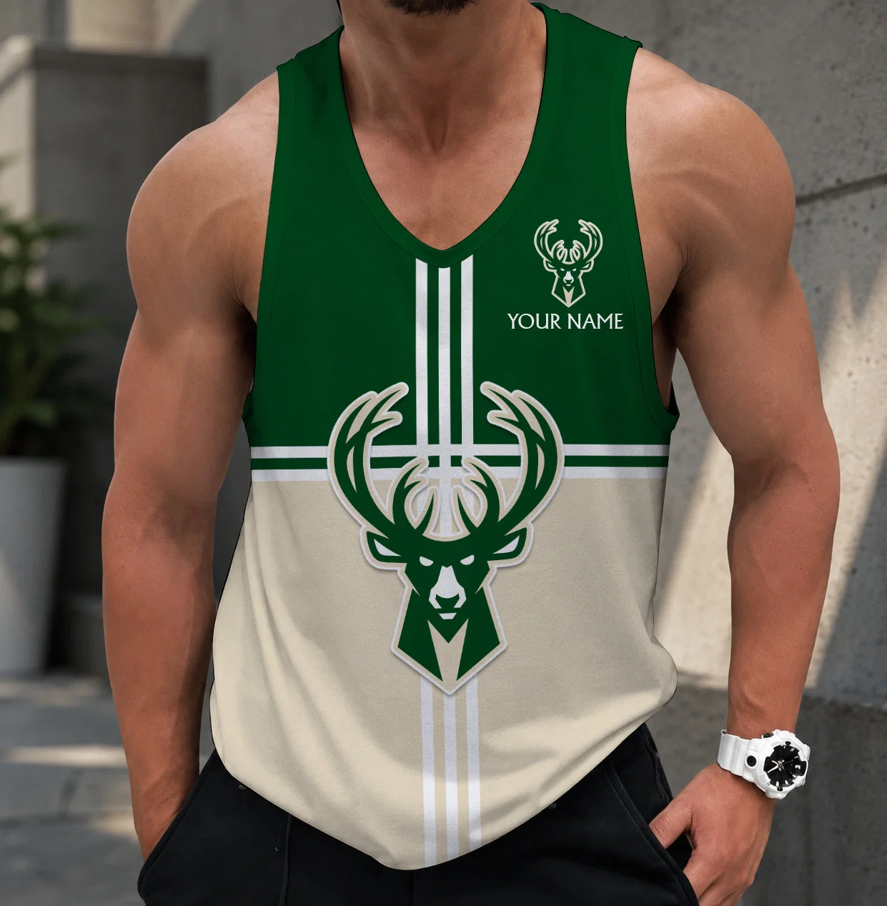Limited Edition – Customized NBA Milwaukee Bucks Unisex Tank Top