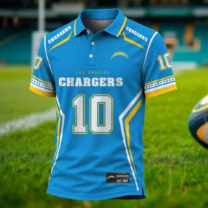 Limited Edition – Customized NFL Los Angeles Chargers Polo Shirt