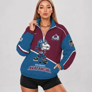 Limited Edition – Customized NHL Colorado Avalanche V-Neck Zipper Sweatshirt Jacket