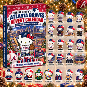 Hello Kitty x Atlanta Braves 2026 Christmas Advent Calendar Atlanta Braves Xmas Calendar