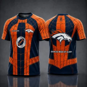 Limited Edition – Customized NFL Denver Broncos x Spider Unisex T-Shirt