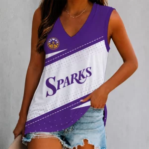 Limited Edition – New Customized WNBA Los Angeles Sparks Women’s V-Neck Tank Top