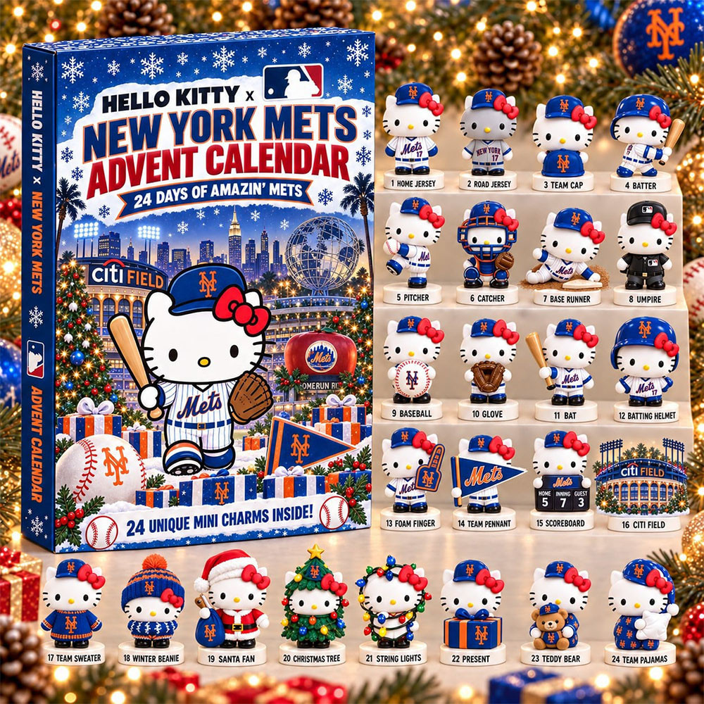 Hello Kitty x New York Mets 2026 Christmas Advent Calendar Mets Xmas Calendar Gifts