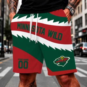 Limited Edition – Customized NHL Minnesota Wild Short Pants