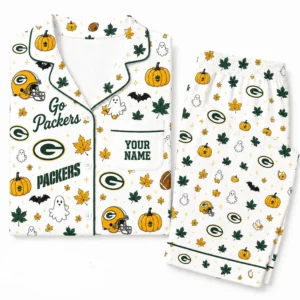Limited Edition – Customized NFL Green Bay Packers Halloween Long Pajamas Set