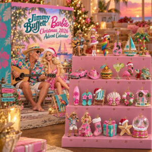 Jimmy Buffett x Barbie Christmas 2026 Advent Calendar Christmas Eve Countdown Daughter Gift