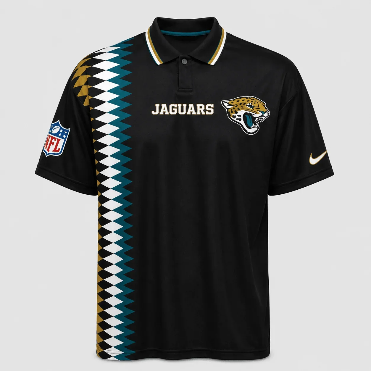 Limited Edition – Customized NFL Jacksonville Jaguars Polo Shirt