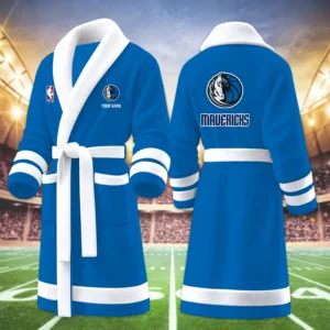 Limited Edition – Customized NBA Dallas Mavericks Multicolor Fleece Bathrobe
