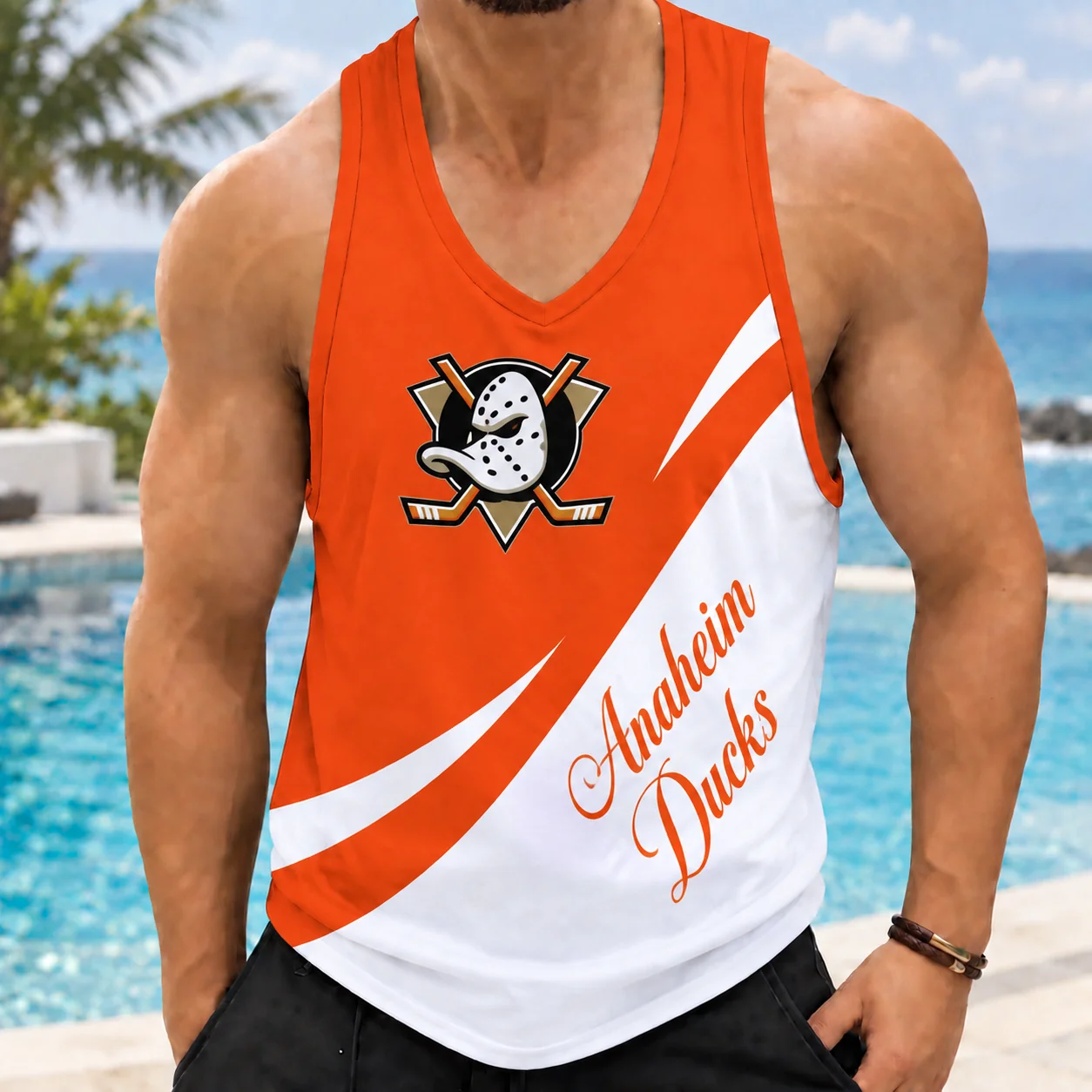 Limited Edition – Customized NHL Anaheim Ducks Men’s Tank Top