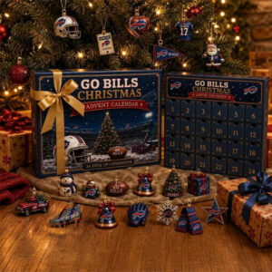 Buffalo Bills Go Bills Christmas Advent Calendar 24 Day Christmas Countdown Gift For Friend