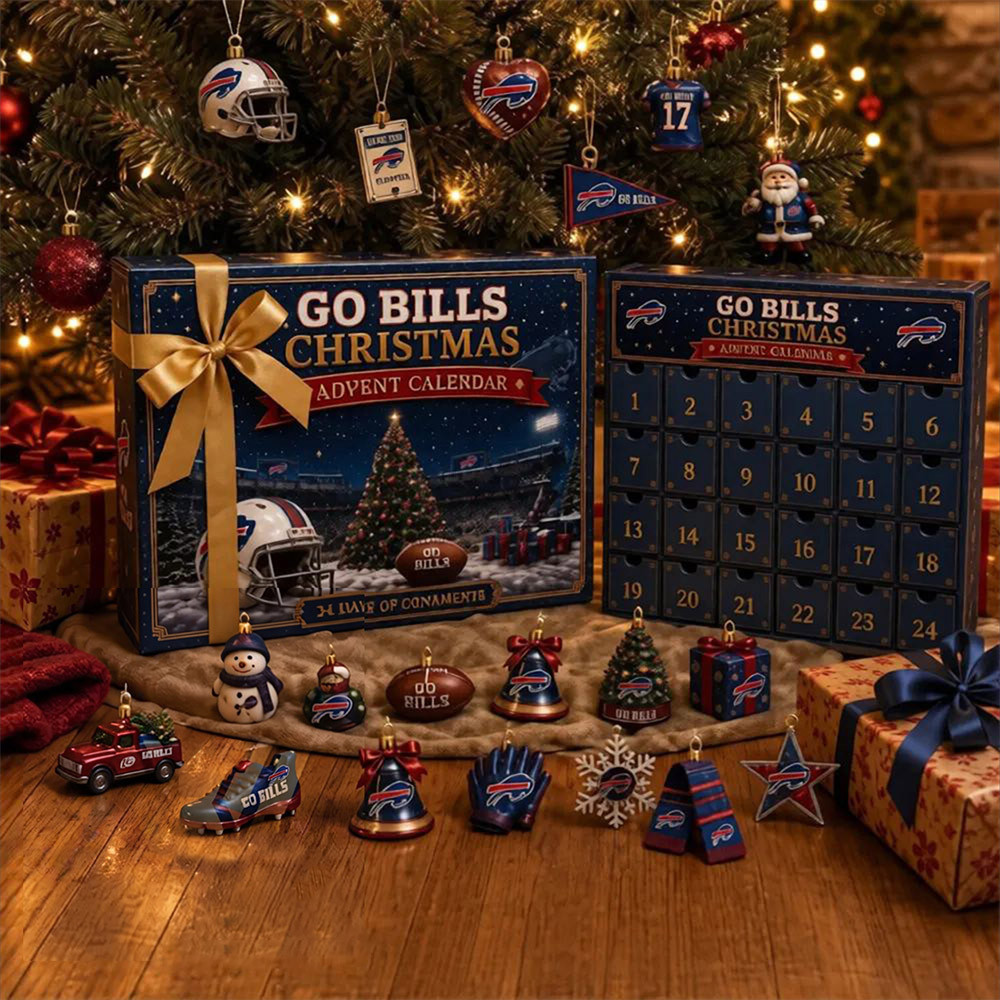 Buffalo Bills Go Bills Christmas Advent Calendar 24 Day Christmas Countdown Gift For Friend