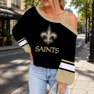 Limited Edition – Customized NFL New Orleans Saints Drop Shoulder Sweatshirt