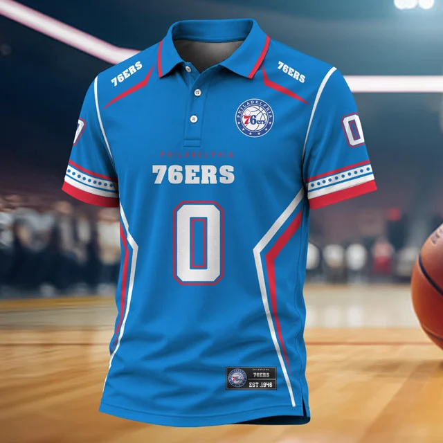 Limited Edition – Customized NBA Philadelphia 76Ers Polo Shirt