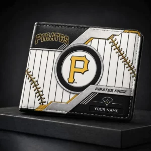 Limited Edition – Customized MLB Pittsburgh Pirates Leather Wallet