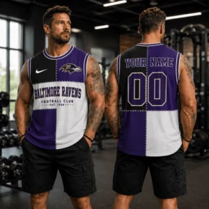 Limited Edition – Customized NFL Baltimore Ravens Men’s Gym Shirt