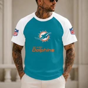 Limited Edition – Customized NFL Miami Dolphins Raglan Tee