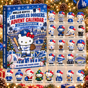 Hello Kitty x Los Angeles Dodgers 2026 Christmas Advent Calendar Dodgers Xmas Calendar