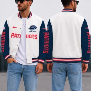 Limited Edition – Customized NFL New England Patriots Satin Varsity & Baseball Jacket
