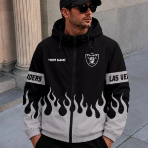 Limited Edition – Customized NFL Las Vegas Raiders Windbreaker Jacket