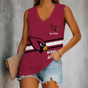 Limited Edition – Customized NFL Arizona Cardinals Women’s V-Neck Tank Top