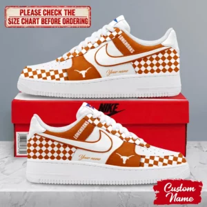 Limited Edition – Customized NCAA Texas Longhorns Af1 Shoes