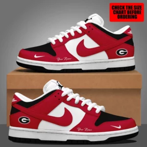 Limited Edition – Customized NCAA Georgia Bulldogs Dunk Low Shoes