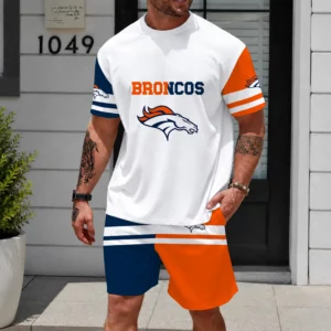 Limited Edition -customized NFL Denver Broncos Unisex T-Shirt & Shorts Set
