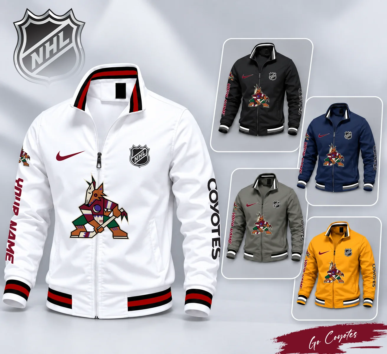 Limited Edition – Customized NHL Arizona Coyotes Multicolor Men’s Casual Jacket