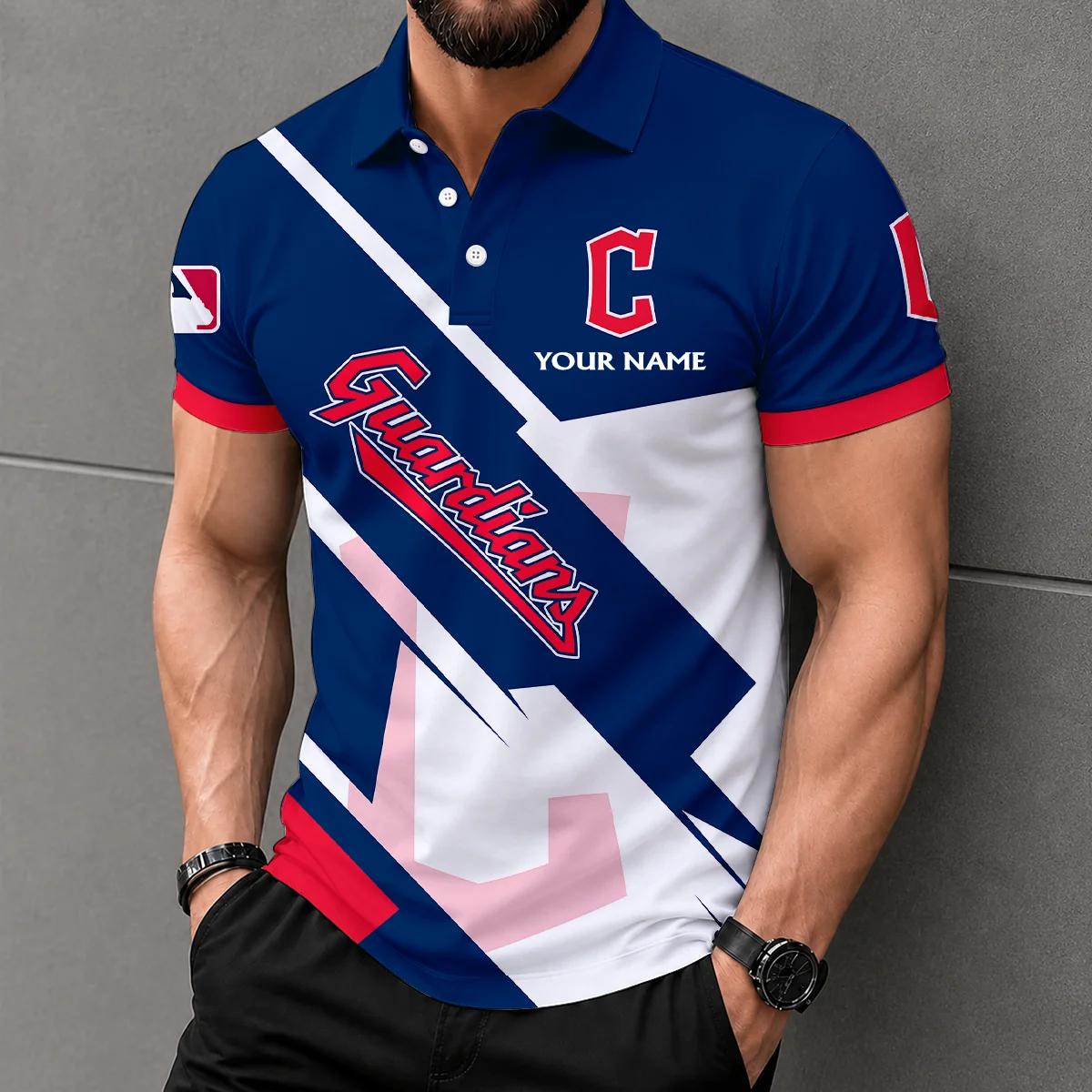 Limited Edition – Customized MLB Cleveland Guardians Polo Shirt
