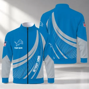 Limited Edition – Customized NFL Detroit Lions Stand Collar Jacket