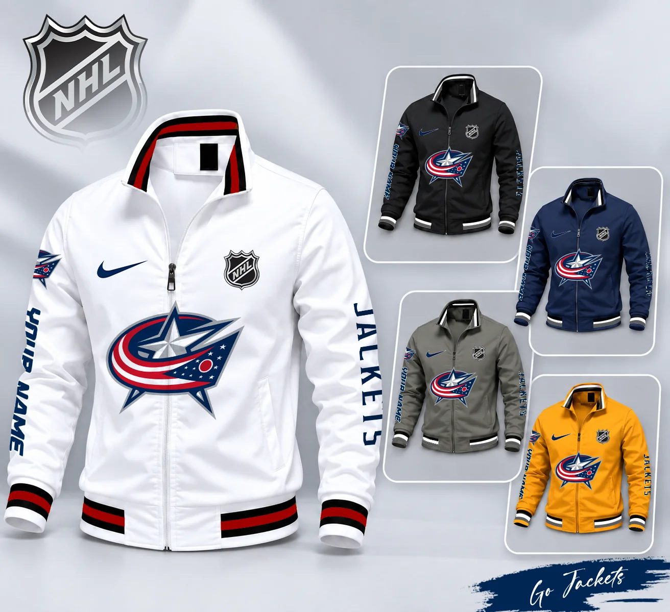 Limited Edition – Customized NHL Columbus Blue Jackets Multicolor Men’s Casual Jacket
