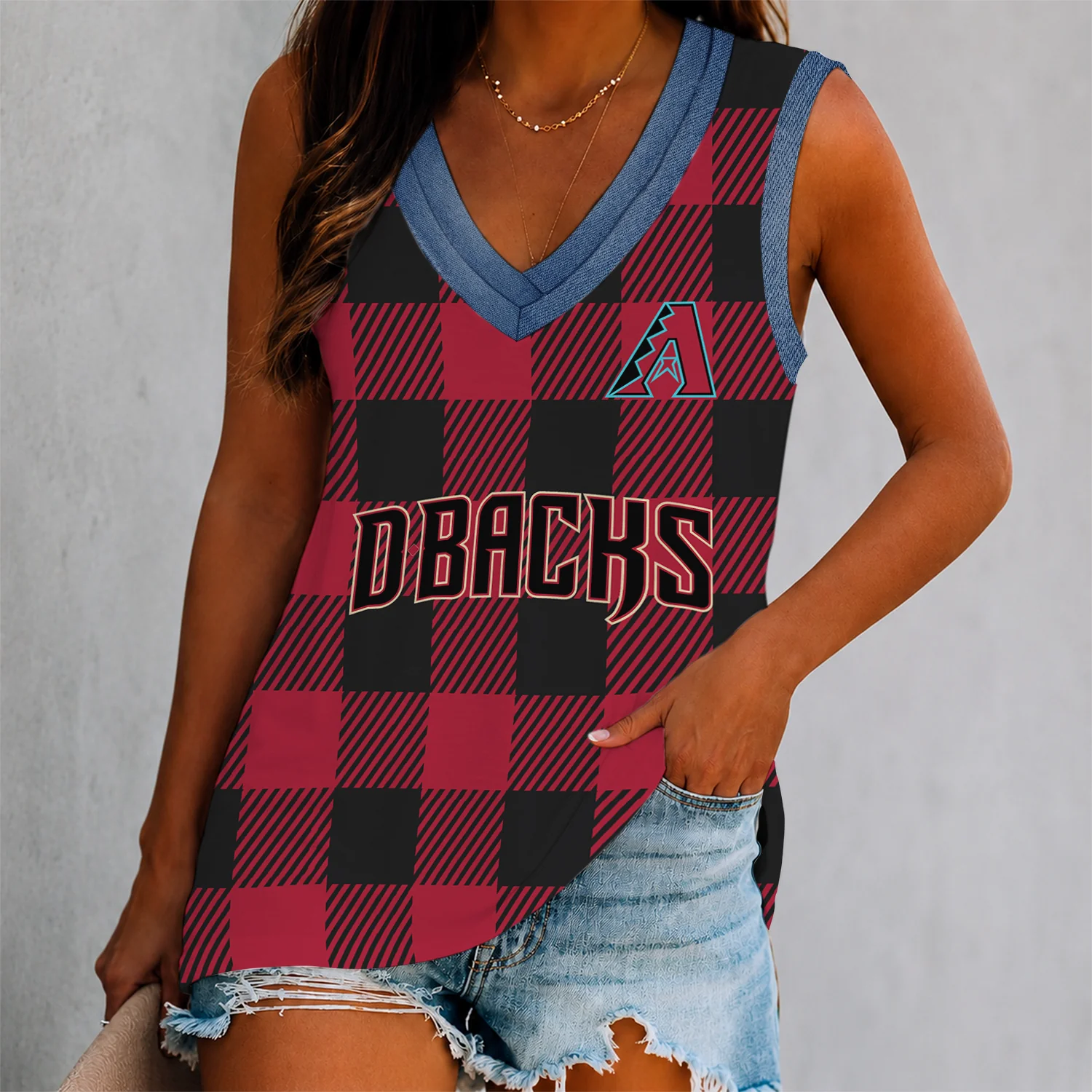 Limited Edition – Customized MLB Arizona Diamondbacks Women’s V-Neck Tank Top