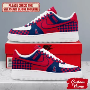 Limited Edition – Customized MLB Los Angeles Angels Af1 Shoes