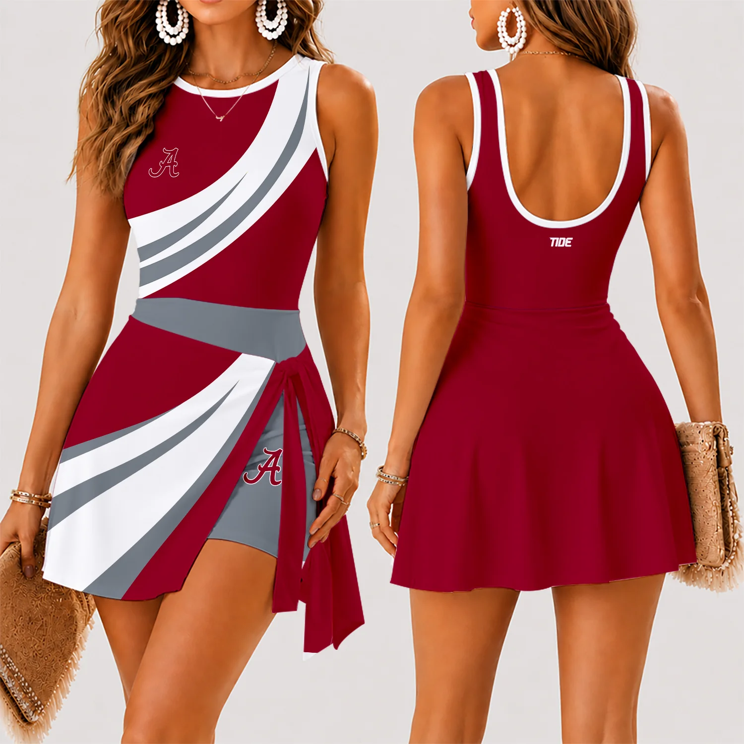 Limited Edition – Customized NCAA Alabama Crimson Tide Women’s Summer Skort Dress