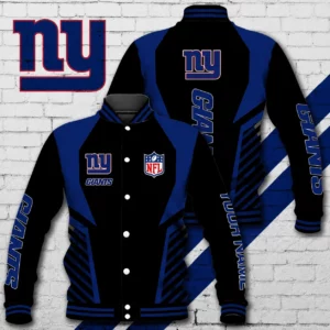 Limited Edition – Customized NFL New York Giants Satin Varsity & Baseball Jacket