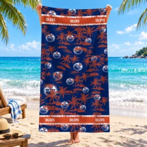 Limited Edition – Customized NHL Edmonton Oilers Beach Towel