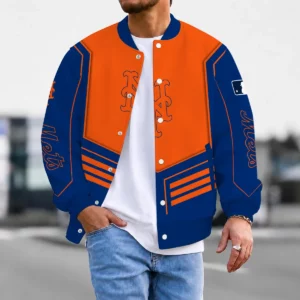 Limited Edition – Customized MLB New York Mets Satin Varsity & Baseball Jacket