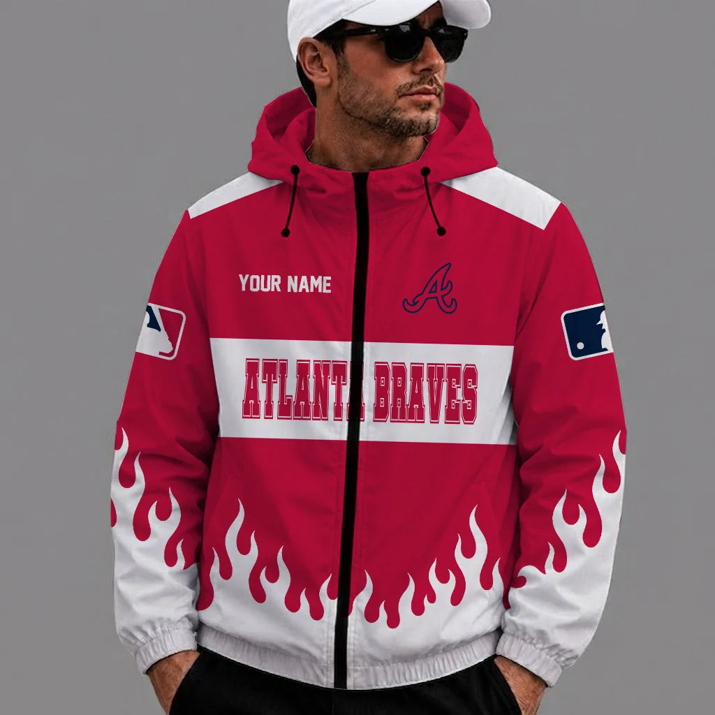 Limited Edition – Customized MLB Atlanta Braves Windbreaker Jacket