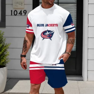 Limited Edition – Customized NHL Columbus Blue Jackets Unisex T-Shirt & Shorts Set