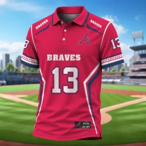 Limited Edition – Customized MLB Atlanta Braves Polo Shirt